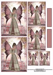 Fairy in Pink and Green Toppers