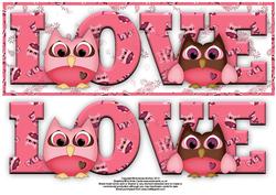 Owl Always Love You Love Large Dl Word Card