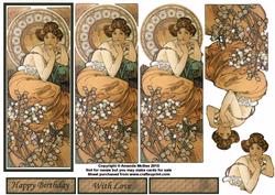 Art Nouveau Lady - Topaz