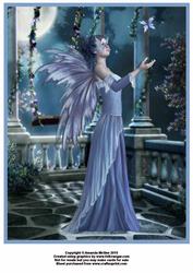 Blue Butterfly Fairy A4 Topper