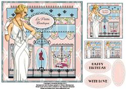 La Petite Boutique 1 8x8 Square Topper Sheet