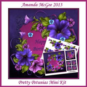 Pretty Petunias 8x8 Mini Kit