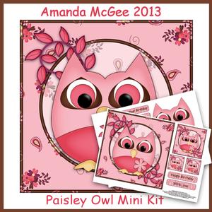 Paisley Owl 8x8 Mini Kit