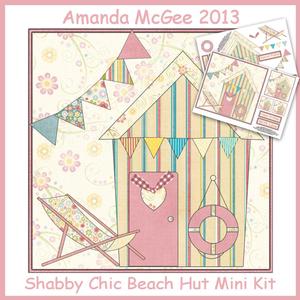 Shabby Chic Beach Hut 8x8 Mini Kit