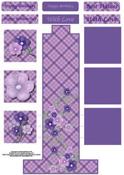 Lilac Flowers Waterfall Sheet