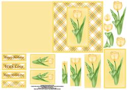 Yellow Tulip Quick Card