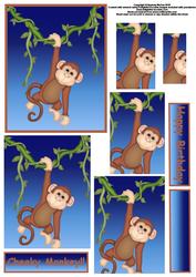 Cheeky Monkey Pyramage Sheet