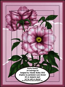 Pretty Peonies A4 Invertage Kit