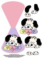 Valentines Dalmation Wobble Card