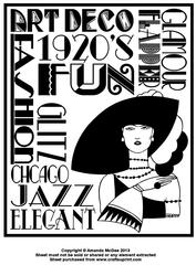 Art Deco Elegance Subway Print