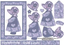 Sunbonnet Sue in Shabby Chic Patchwork