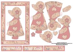 Sunbonnet Sue Floral Shabby Chic Patchwork Step by Step