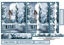 Winter Dancing Fairy Wavy Side Stacker
