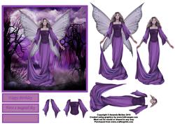 Amethyst Enchantment Large Square Card Front and Decoupage