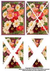 Vintage Flowers Wavey Side Step Stacker