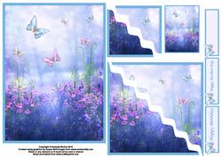 Flowers and Butterflies Wavey Corner Stacker