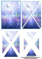 Flowers and Butterflies Wavey Side Step Stacker