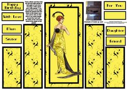 Art Deco Lady Theatre Fold 3