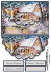 Christmas Cottage Envelope Card