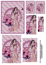 Wican Lady in Pink Pyramid Sheet