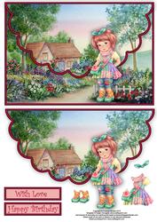Out for a Walk Envelope Card