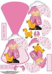 Raindrops Wobble Card