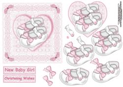 Baby Girl Shoes on Lace Step by Step