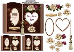 Vintage Rose Wedding Book Sheet