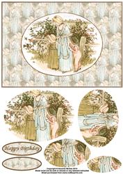 A Walk in the Country Card Front with Pyramid