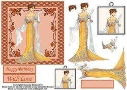 Pure Elegance Card Front and Decoupage