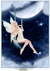 Swinging on the Moon A4 Card Sheet