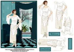 Elegant Deco Card Front and Decoupage