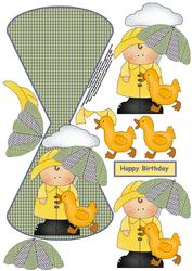 Raindrops Wobble Card 2
