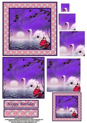 Swan Sunset Pyramid Sheet