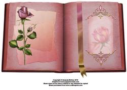 Pink Rose A4 Book Sheet
