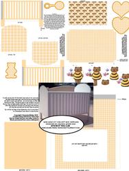 New Baby Keepsake Mini Cot Kit - Busy Bears