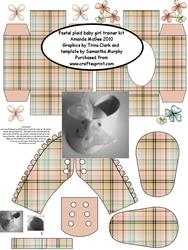 Baby Girl Trainer Kit with Box - Pastel Plaid