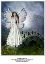Strolling Over the Bridge A4 Card Front