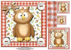 What a Hoot 8x8 Topper