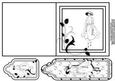 Art Deco Lady Quick Card with Tag and Bookmark 1