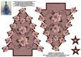 3D Christmas Tree - Pink Poinsettias