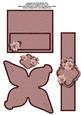 Napkin Ring, Truffle Box, Place Card - Pink Poinsettias