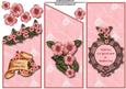 Pretty Pink Flowers Cascade Sheet with Decoup - Mothers Day