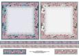 Buttercups Aqua and White 6x6 Square Card Fronts
