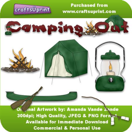 Camping Out Clip Art