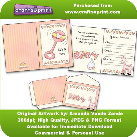 Baby Shower Invitation (girl)
