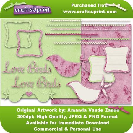 Love Birds Scrap & Card Making Kit