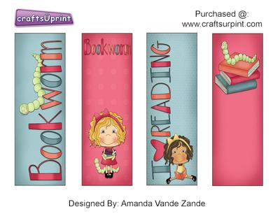 Bookworms Bookmarks