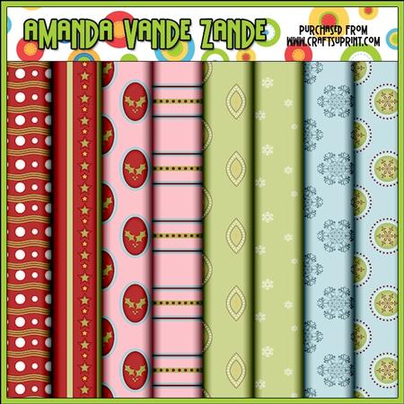 Christmas Baubles 2 Digital Papers