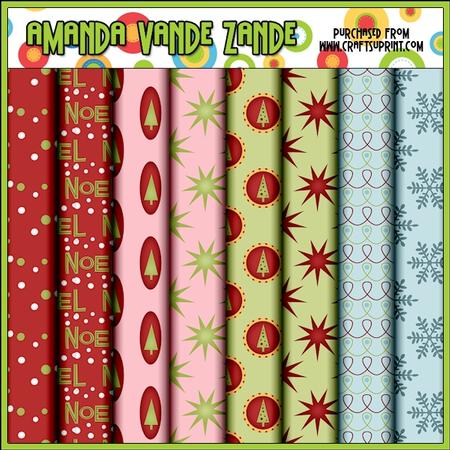Christmas Baubles 1 Digital Papers